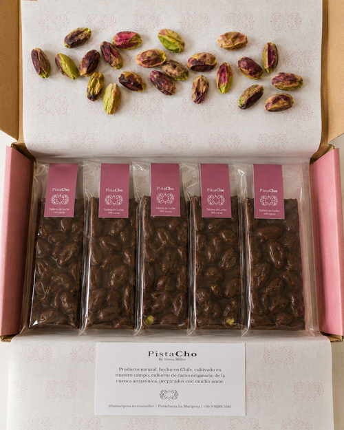 PistaChó Dark Milk | Barrita Pistacho + Chocolate 54%